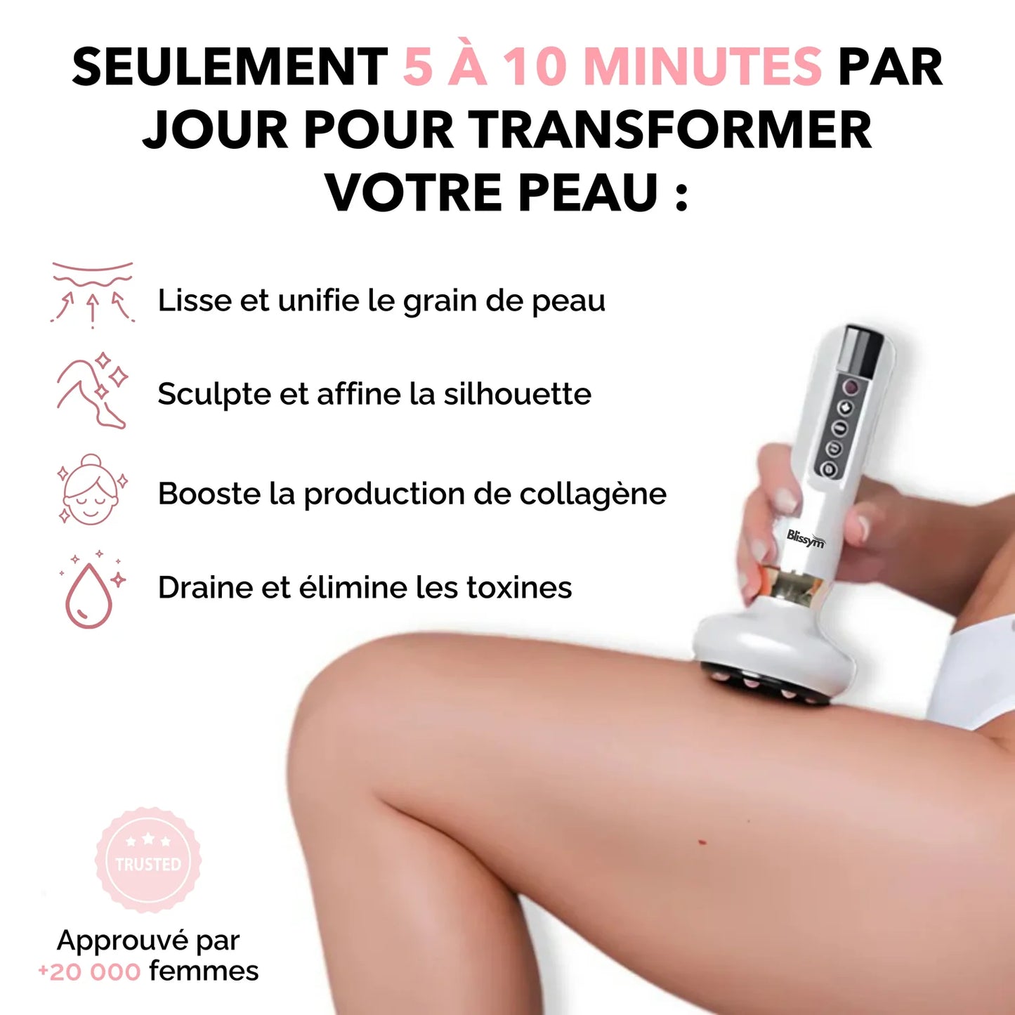 blissym Masseur GlowFit Anti-Cellulite